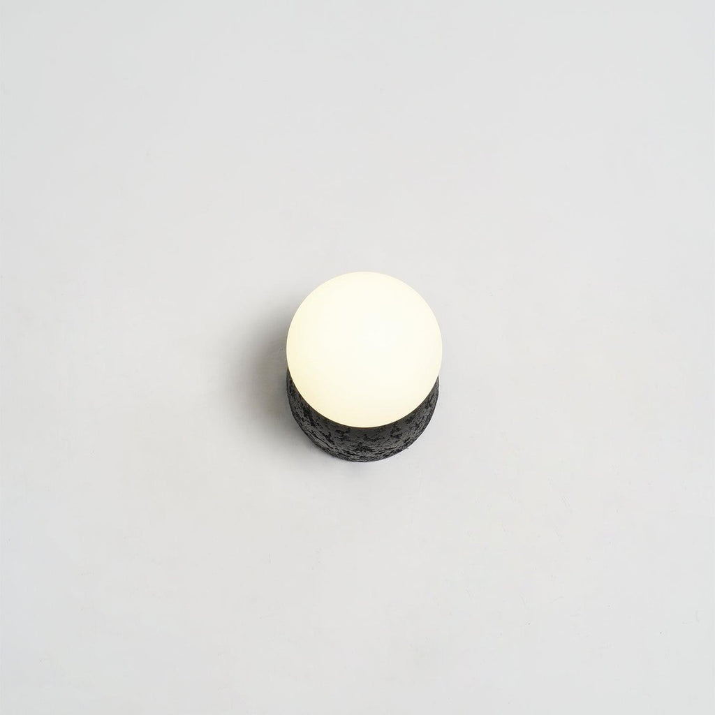 Lustra Applique Murale Béton Verre Opale - Neutralighting