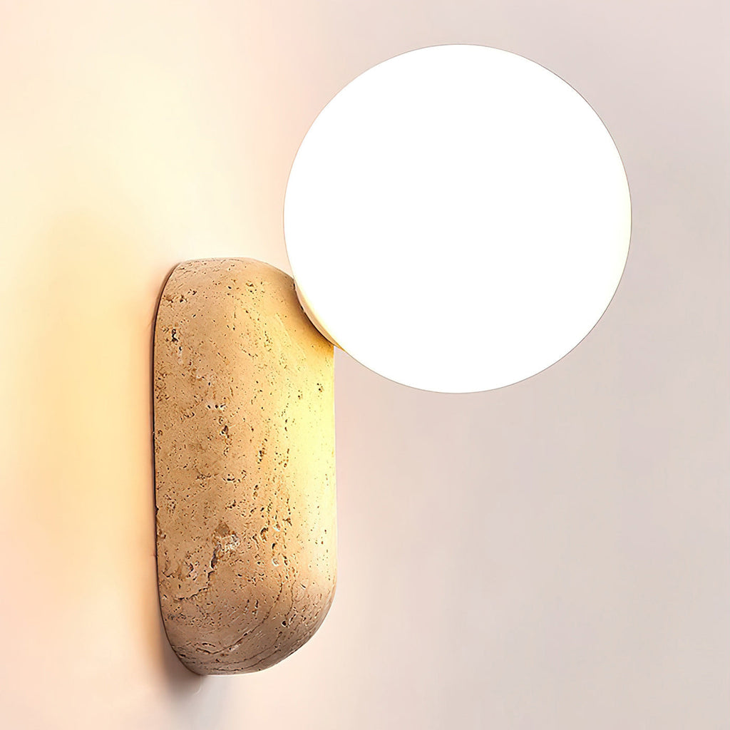 Colaeira Applique Murale Moderne Minimaliste en Travertin - Neutralighting