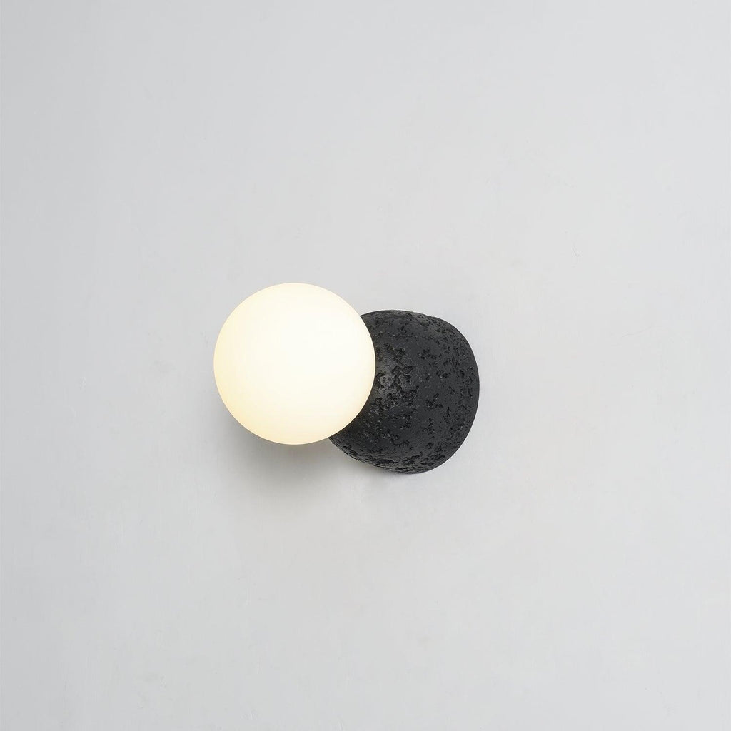 Lustra Applique Murale Béton Verre Opale - Neutralighting