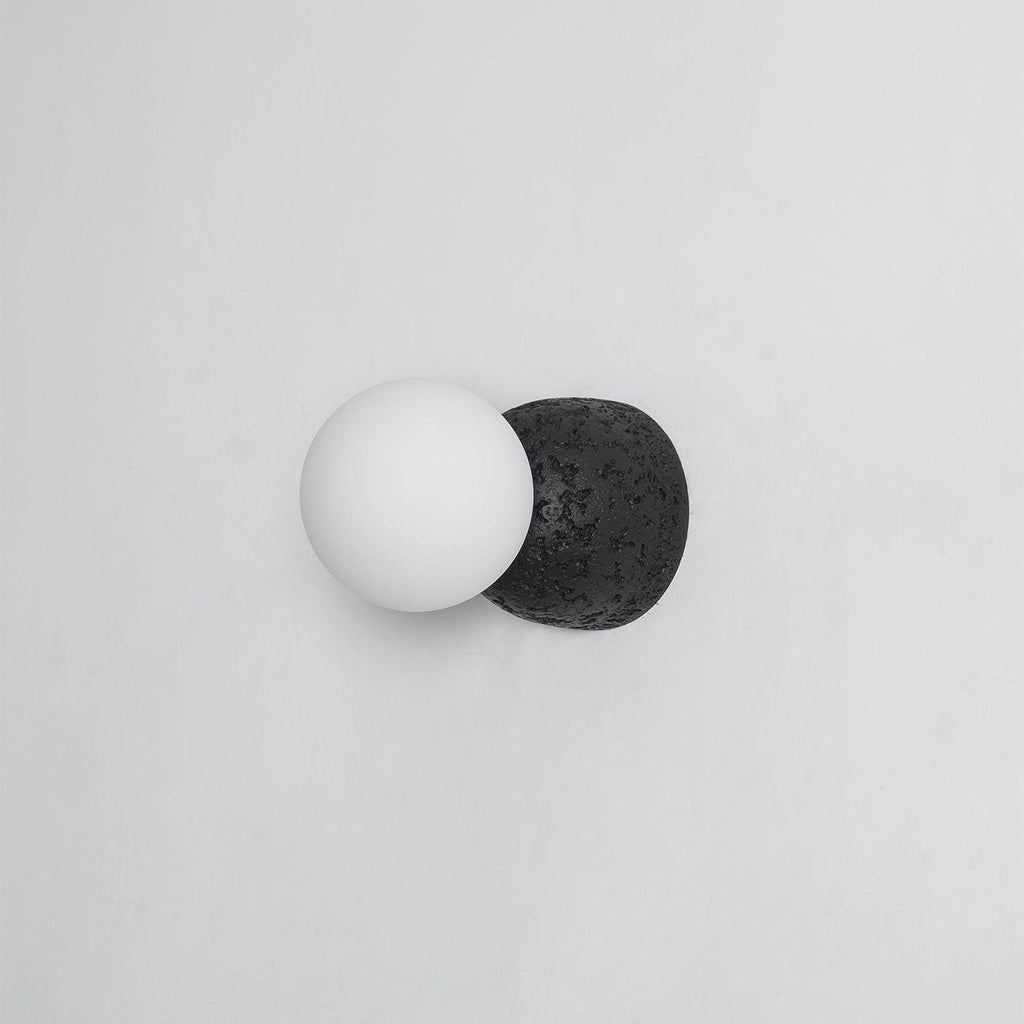 Lustra Applique Murale Béton Verre Opale - Neutralighting