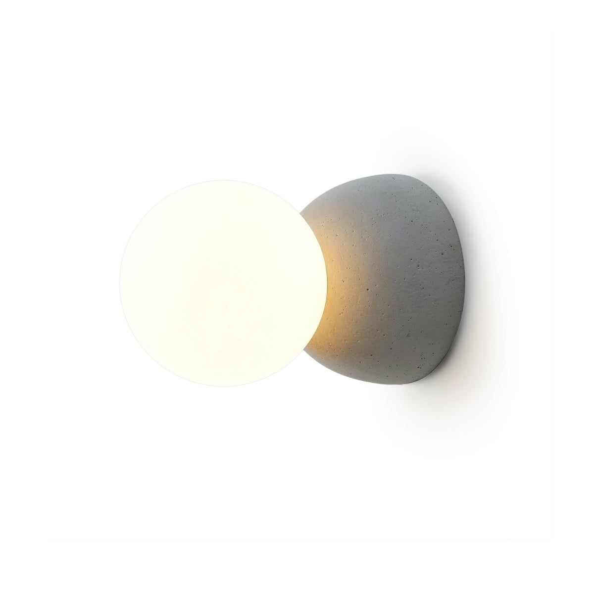 Lustra Applique Murale Béton Verre Opale - Neutralighting