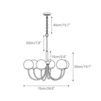 Sysoraris Lustre en Verre et Laiton Nordique Haut de Gamme - Neutralighting