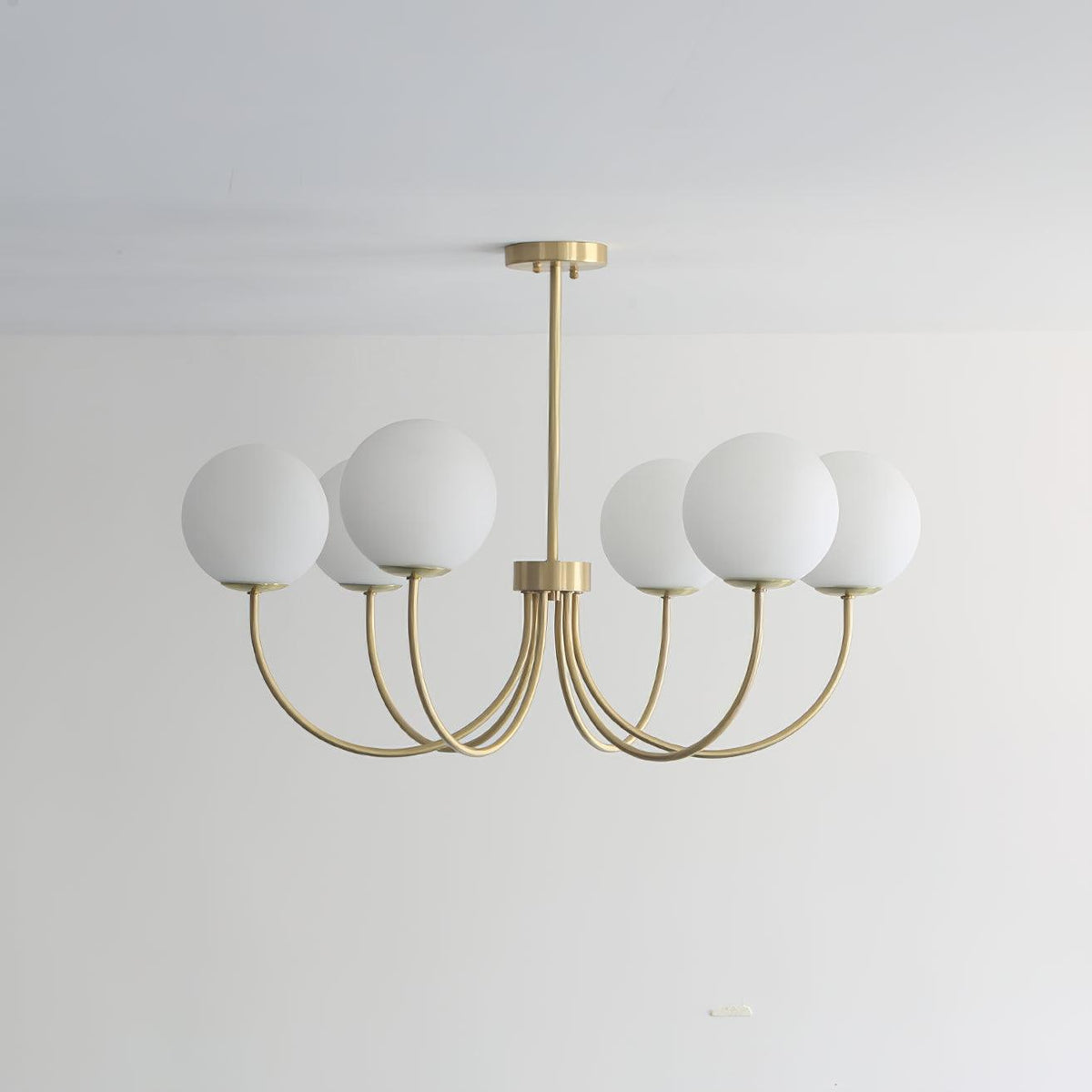Lustra Chandelier Orillia Brass Globe Modern - Neutralighting
