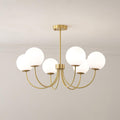 Lustra Chandelier Orillia Brass Globe Modern - Neutralighting