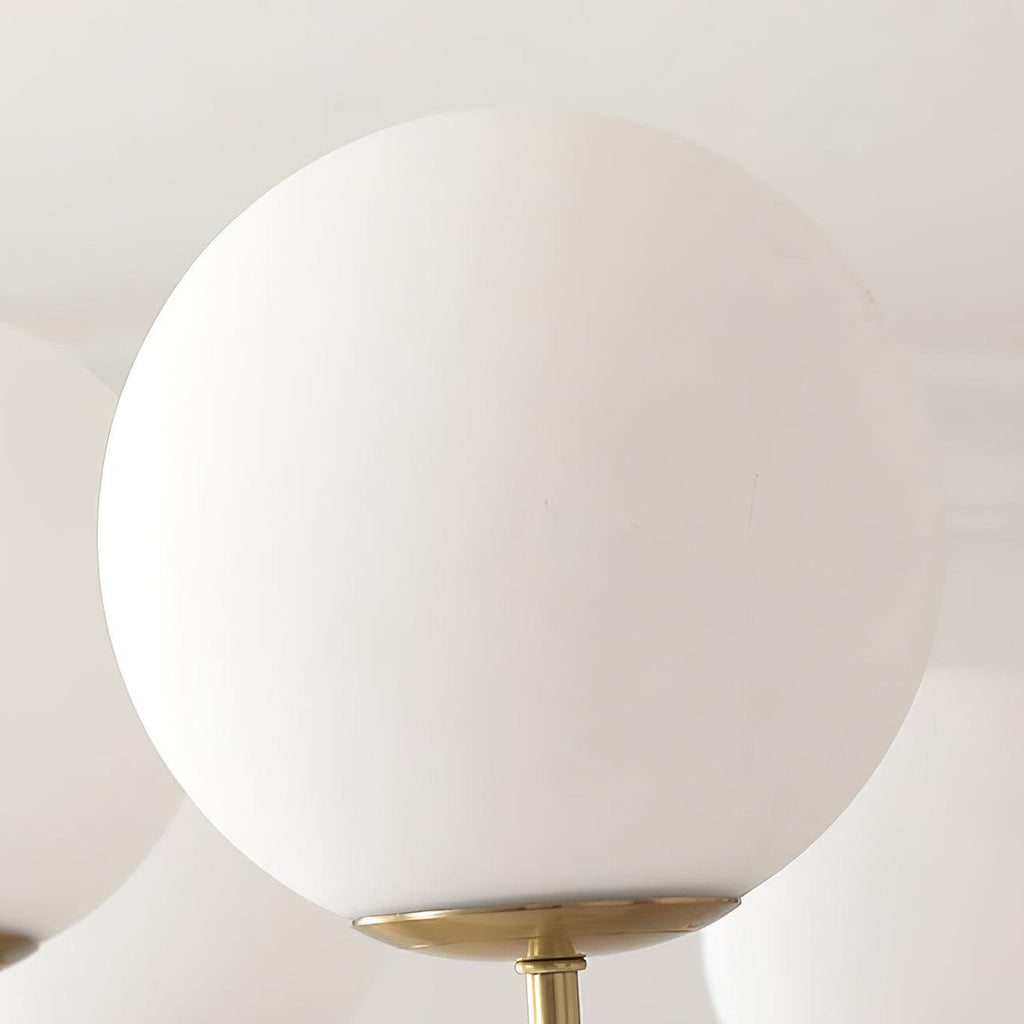 Lustra Chandelier Orillia Brass Globe Modern - Neutralighting