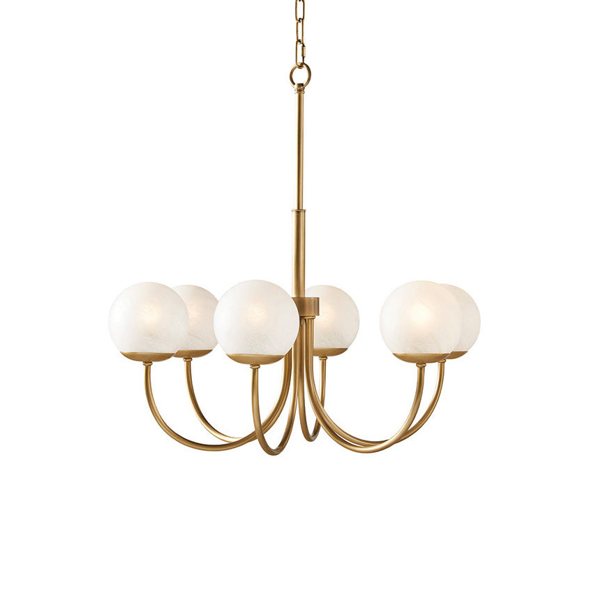 Sysoraris Lustre en Verre et Laiton Nordique Haut de Gamme - Neutralighting
