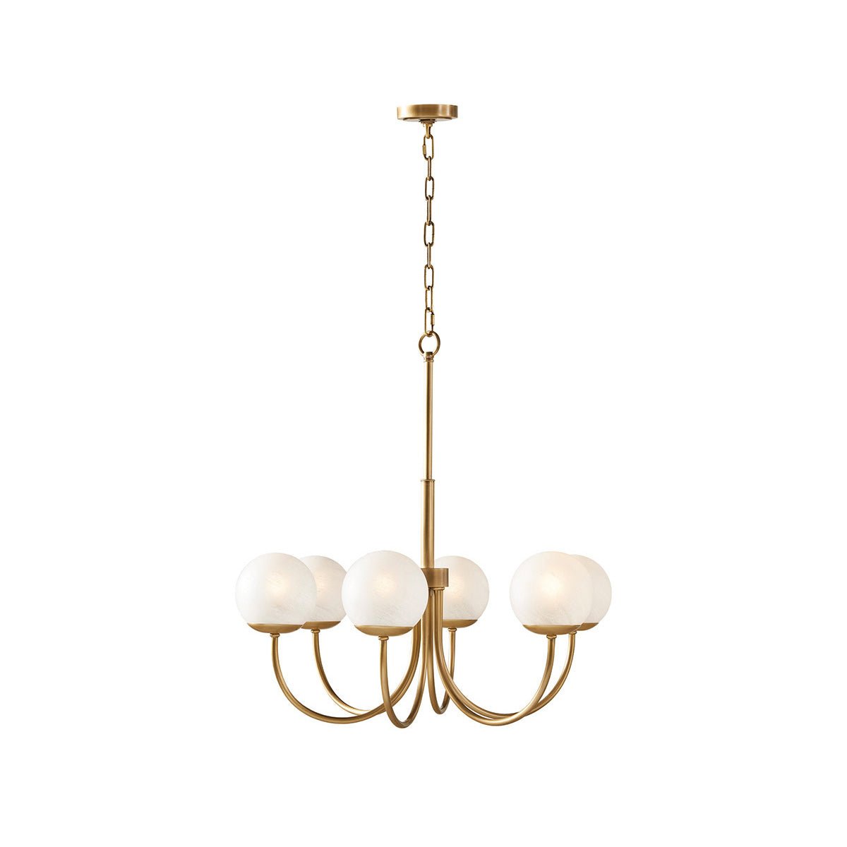 Lustra Chandelier Laiton Globe Orillia Élégant - Neutralighting