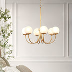 Sysoraris Lustre en Verre et Laiton Nordique Haut de Gamme - Neutralighting