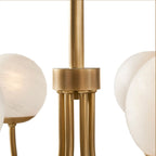 Sysoraris Lustre en Verre et Laiton Nordique Haut de Gamme - Neutralighting