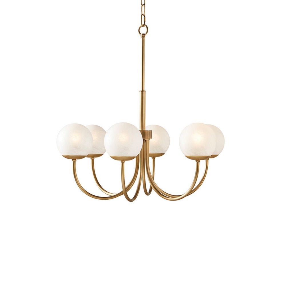 Lustra Chandelier Laiton Globe Orillia Élégant - Neutralighting