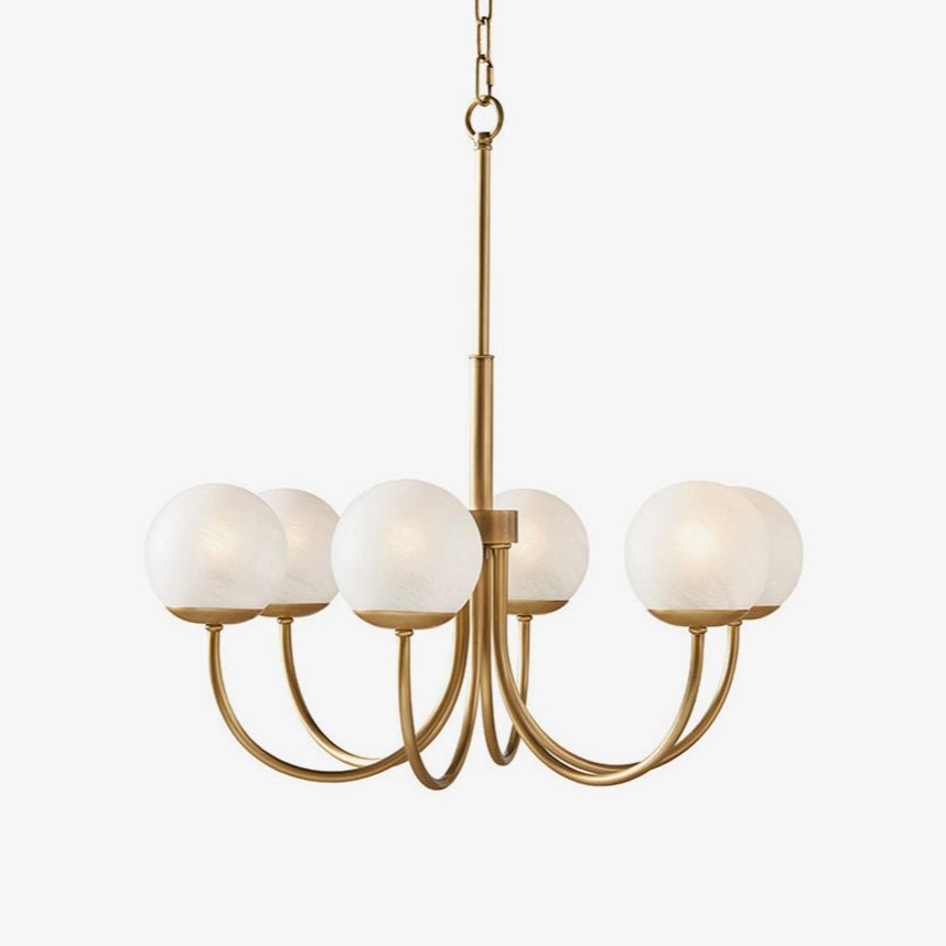 Lustra Chandelier Laiton Globe Orillia Élégant - Neutralighting