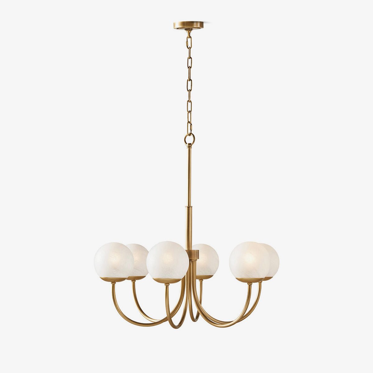 Lustra Chandelier Laiton Globe Orillia Élégant - Neutralighting