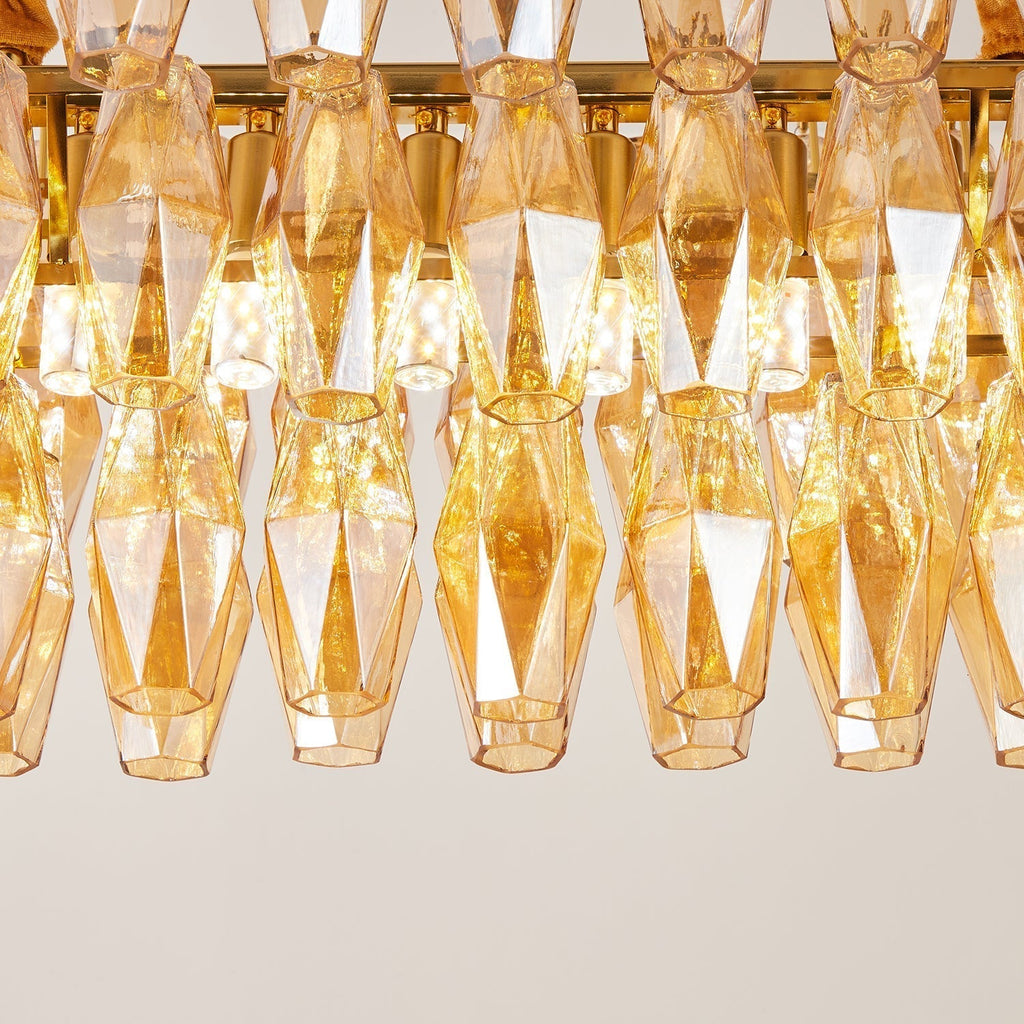 Orinelle Lustre Cascade en Verre Luxueux - Neutralighting
