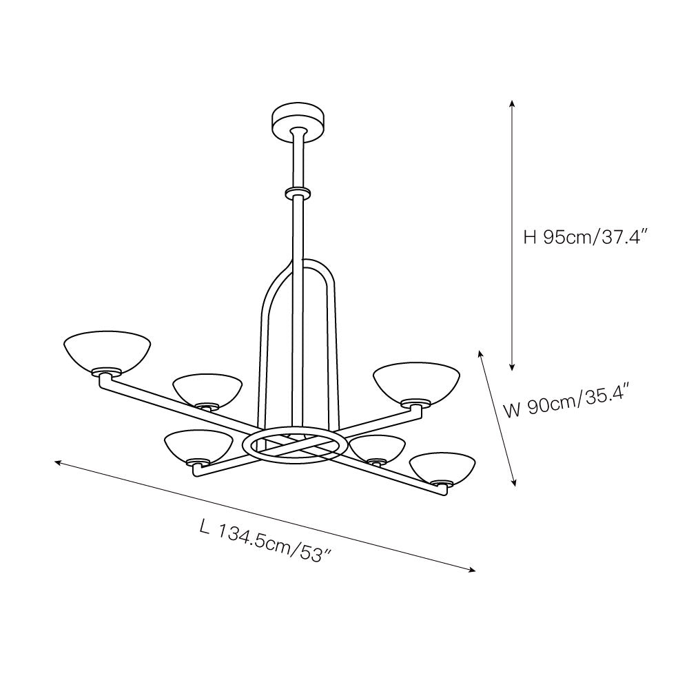 Orion Lustre en Plâtre Nordique Haut de Gamme - Neutralighting