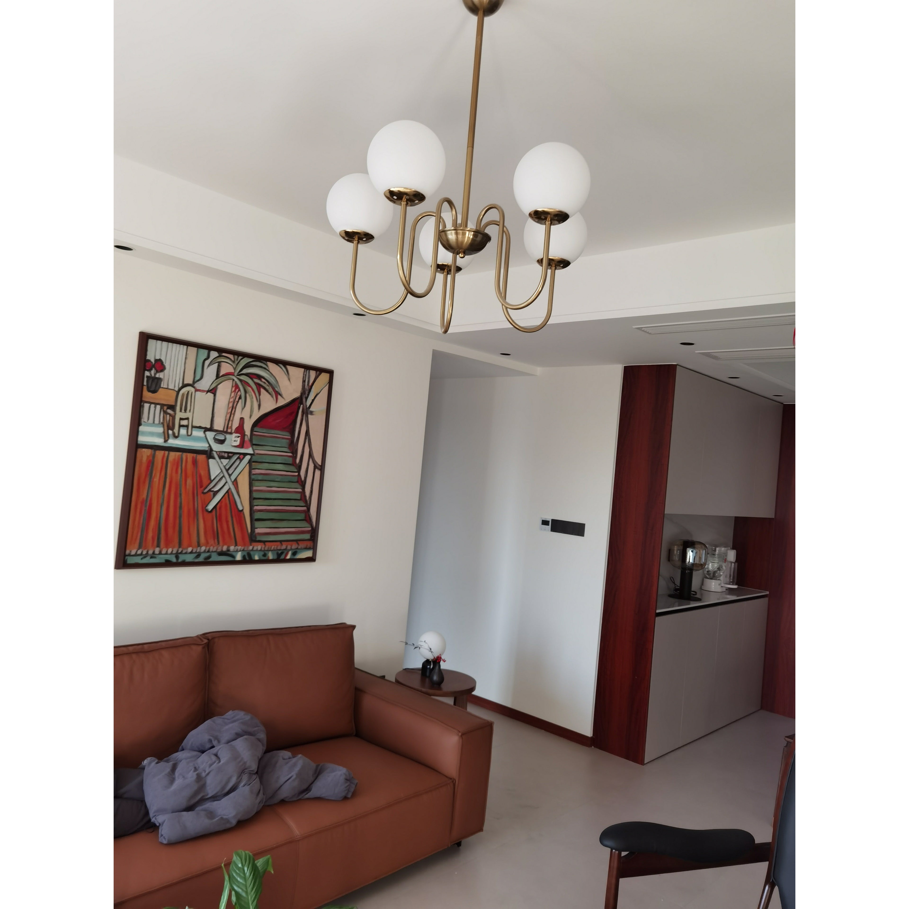 Lldorel Lustre en Verre et Laiton Nordique Haut de Gamme - Neutralighting