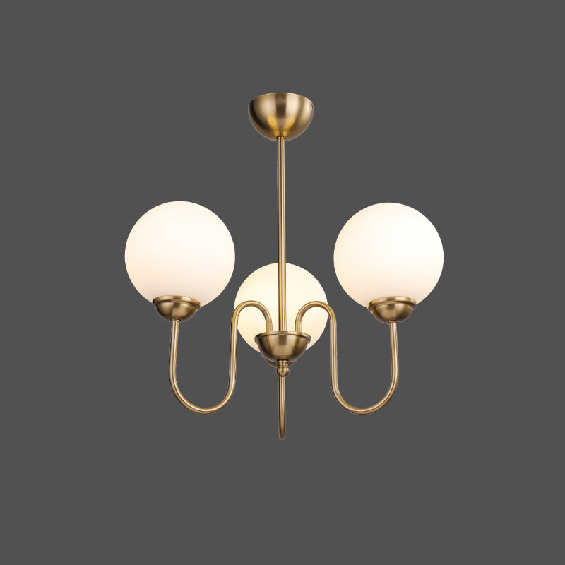 Lldorel Lustre en Verre et Laiton Nordique Haut de Gamme - Neutralighting