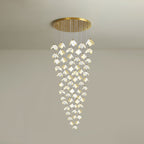 Cithayra Chandelier Géométrique en Verre et Laiton - Neutralighting