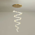 Cithayra Chandelier Géométrique en Verre et Laiton - Neutralighting