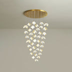 Cithayra Chandelier Géométrique en Verre et Laiton - Neutralighting