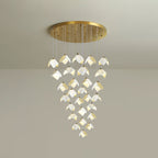 Cithayra Chandelier Géométrique en Verre et Laiton - Neutralighting