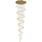 Cithayra Chandelier Géométrique en Verre et Laiton - Neutralighting