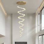 Cithayra Chandelier Géométrique en Verre et Laiton - Neutralighting