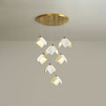 Cithayra Chandelier Géométrique en Verre et Laiton - Neutralighting