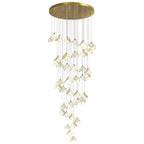 Cithayra Chandelier Géométrique en Verre et Laiton - Neutralighting