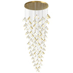 Cithayra Chandelier Géométrique en Verre et Laiton - Neutralighting