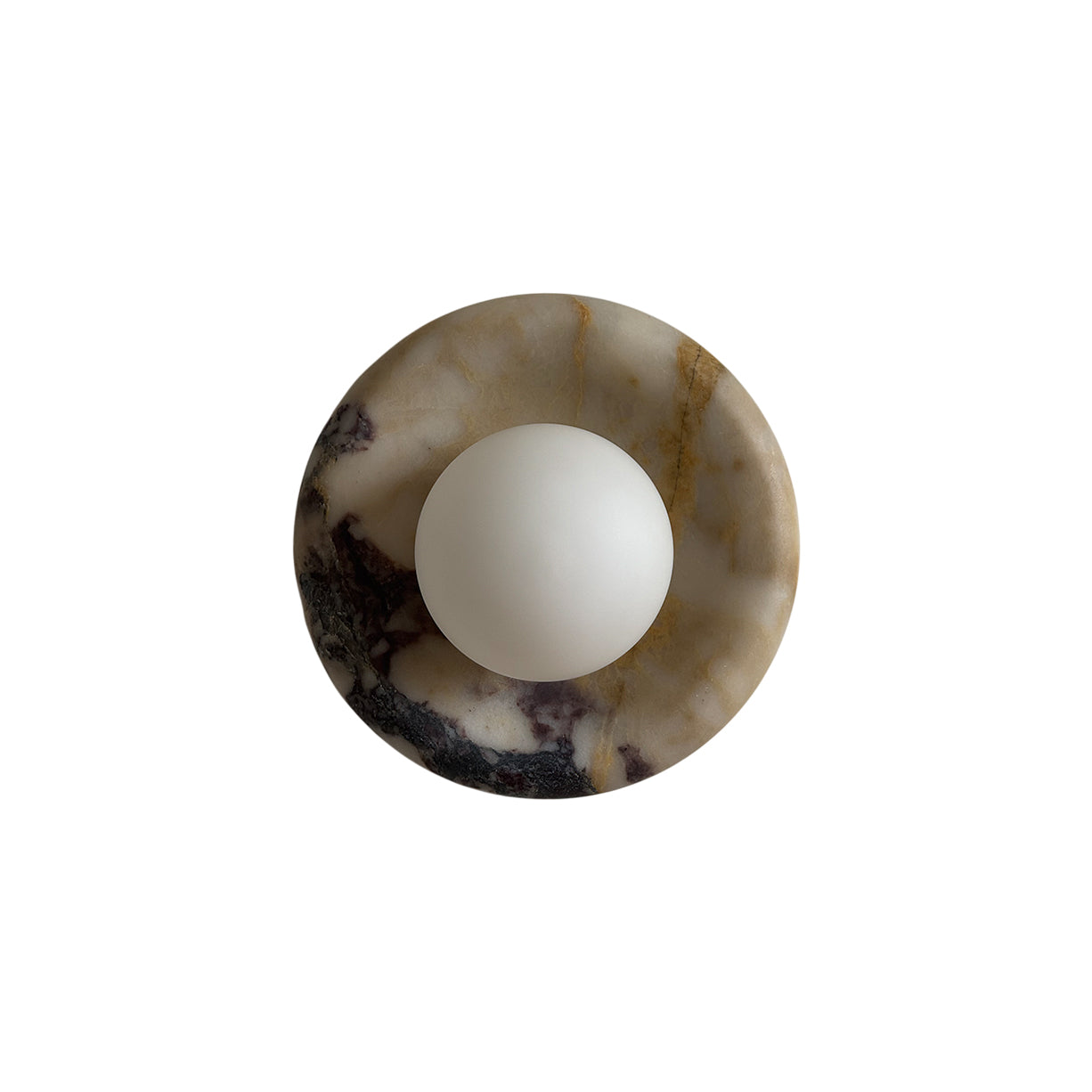 Alsorarae Applique Murale Moderne Minimaliste en Verre et Marbre Beige - Neutralighting