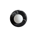 Uvinos Applique Murale Moderne Minimaliste en Marbre Noir - Neutralighting
