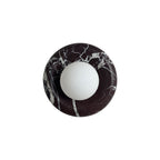 Uzorionis Applique Murale en Verre Marbré Rouge Foncé Nordic Art - Neutralighting