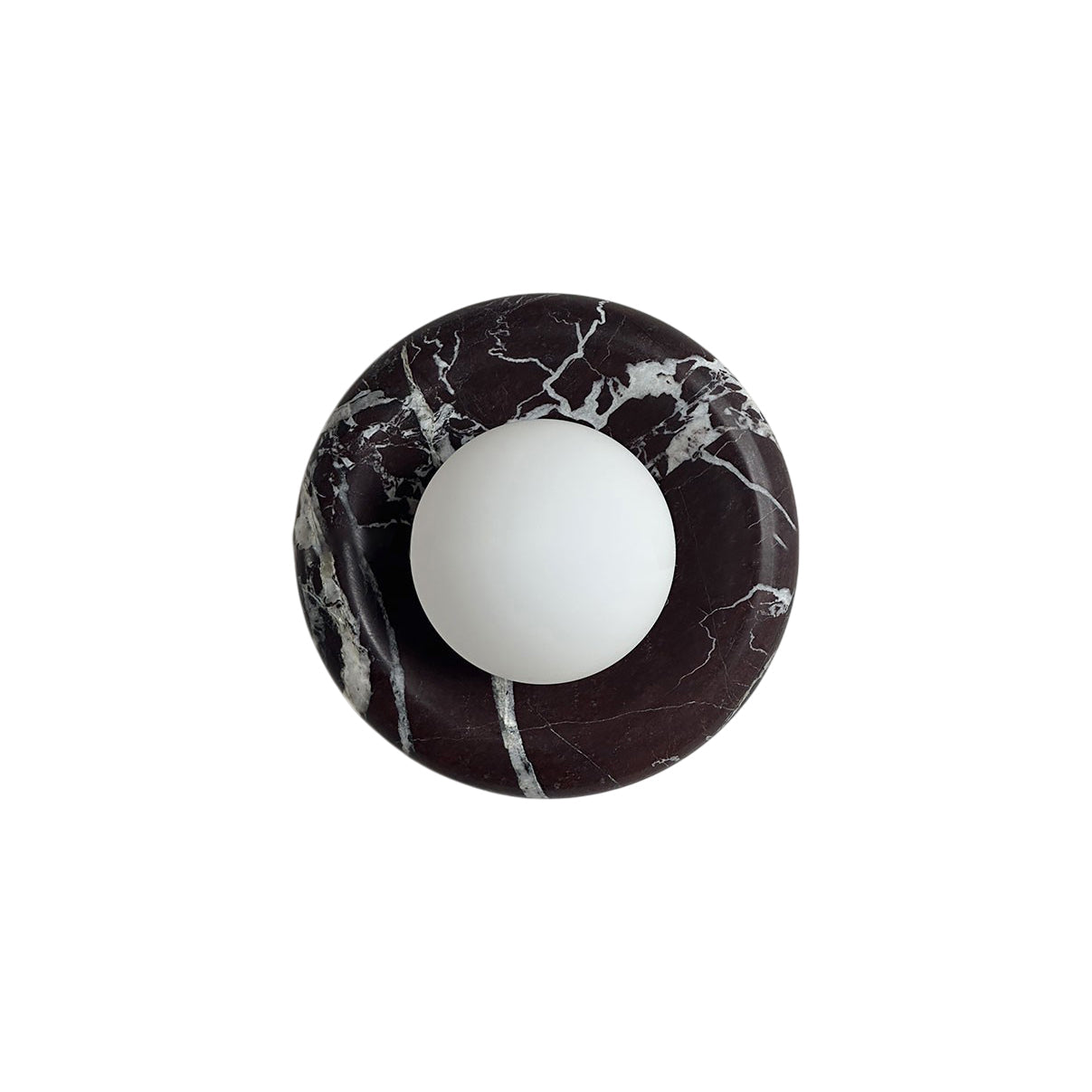 Uzorionis Applique Murale en Verre Marbré Rouge Foncé Nordic Art - Neutralighting