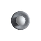 Aurvelyra Applique Murale en Verre Gris et Marbre Nordic Art Classic - Neutralighting