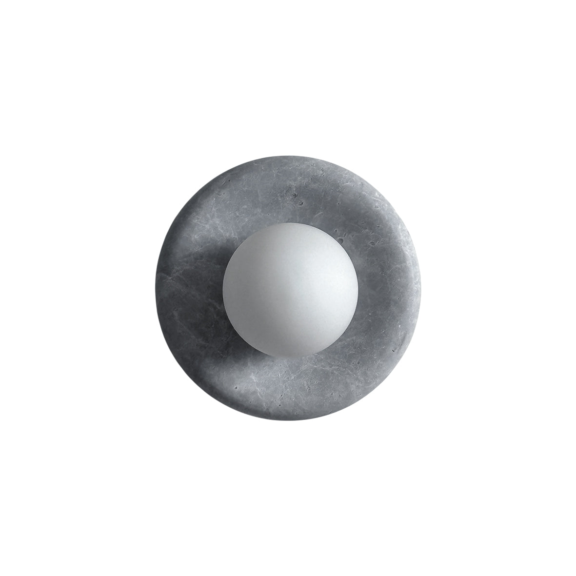 Aurvelyra Applique Murale en Verre Gris et Marbre Nordic Art Classic - Neutralighting