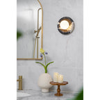 Uvinos Applique Murale Moderne Minimaliste en Marbre Noir - Neutralighting