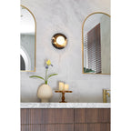 Uvinos Applique Murale Moderne Minimaliste en Marbre Noir - Neutralighting