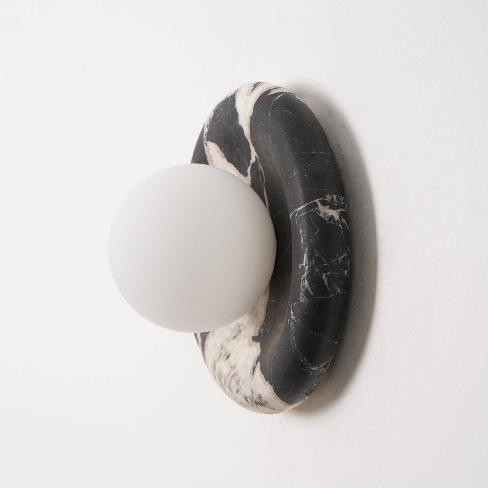 Uvinos Applique Murale Moderne Minimaliste en Marbre Noir - Neutralighting