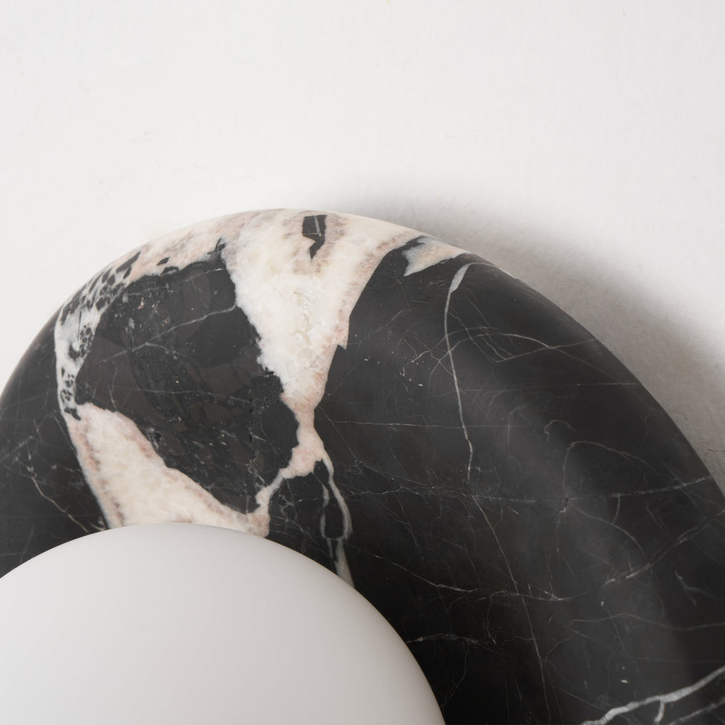 Uvinos Applique Murale Moderne Minimaliste en Marbre Noir - Neutralighting