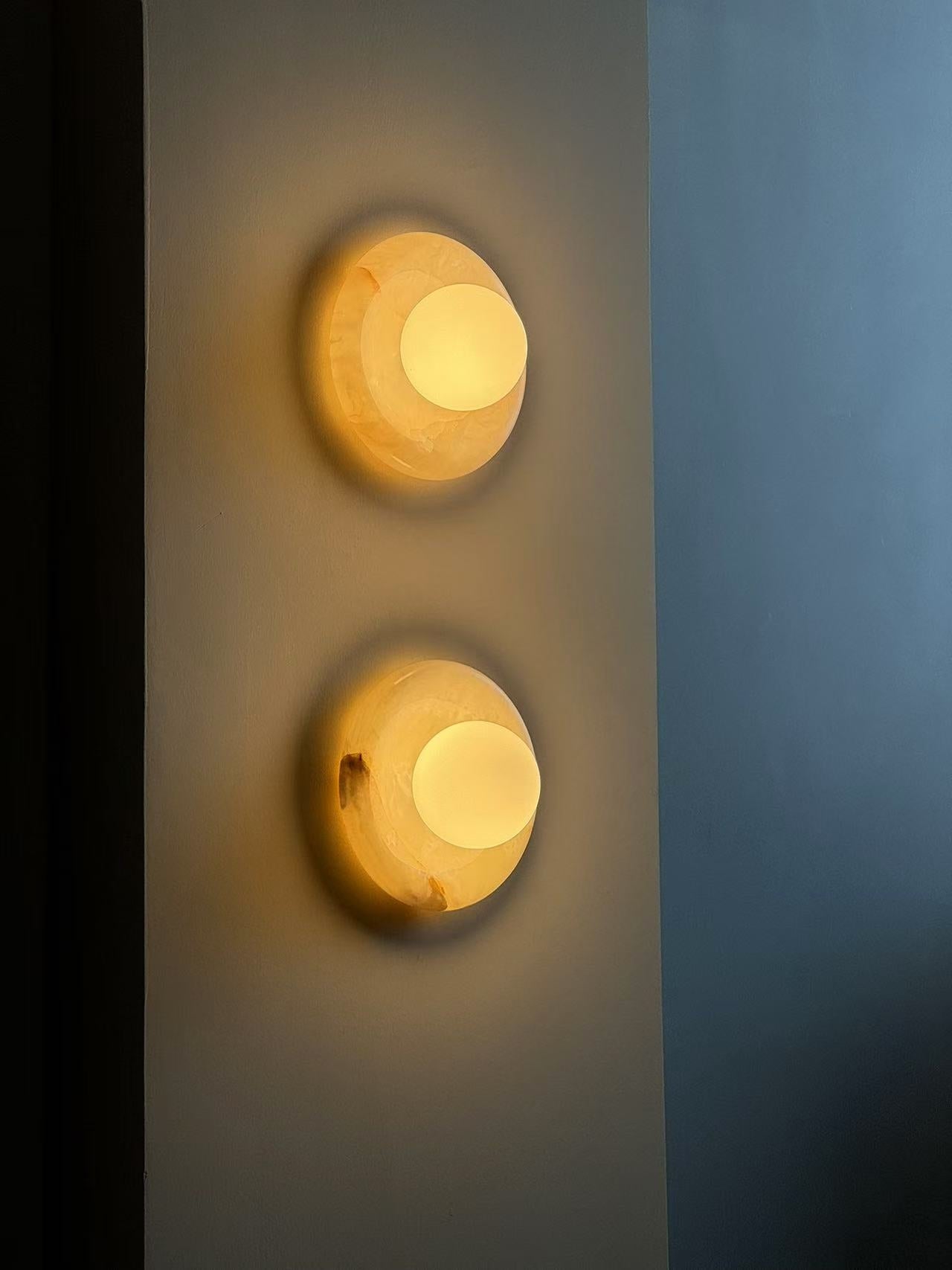 Aursilos Applique Murale Verre Jade Blanc Art Nordique Premium - Neutralighting