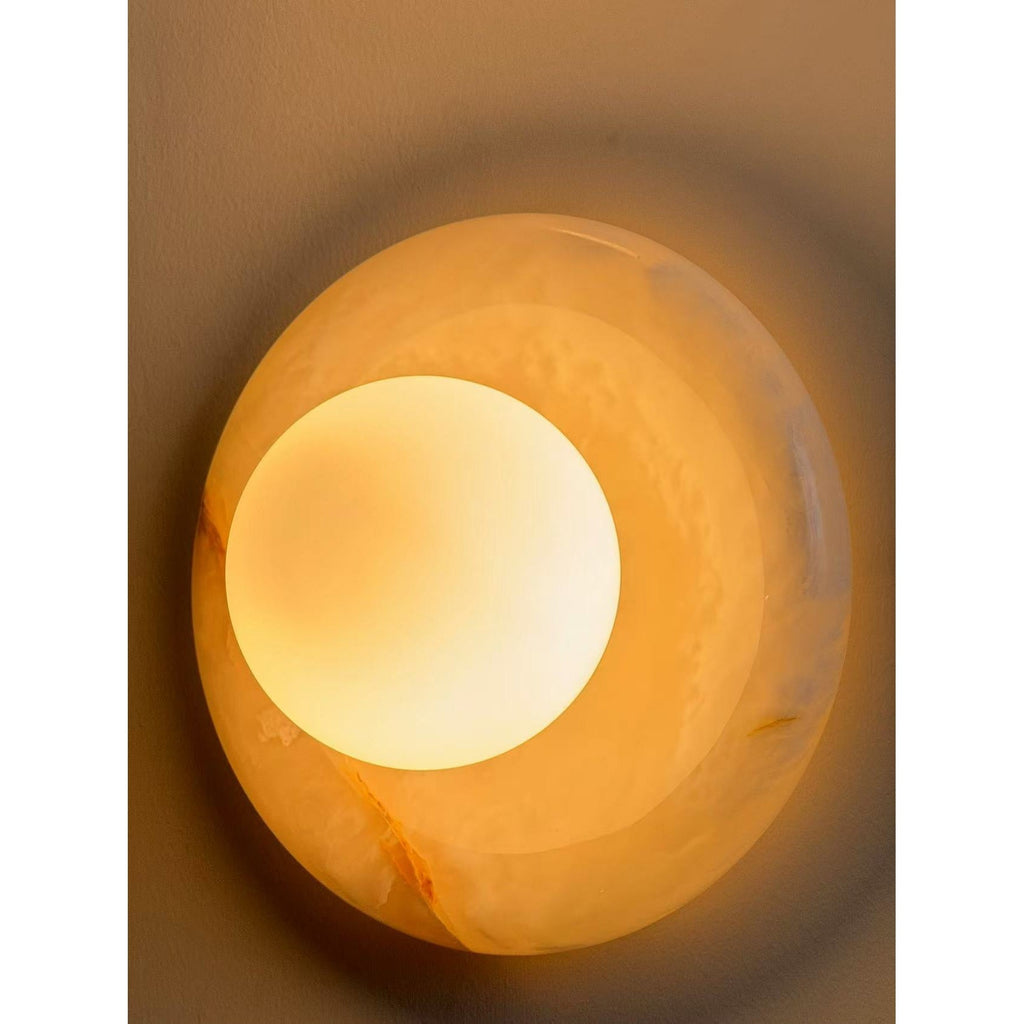 Aursilos Applique Murale Verre Jade Blanc Art Nordique Premium - Neutralighting