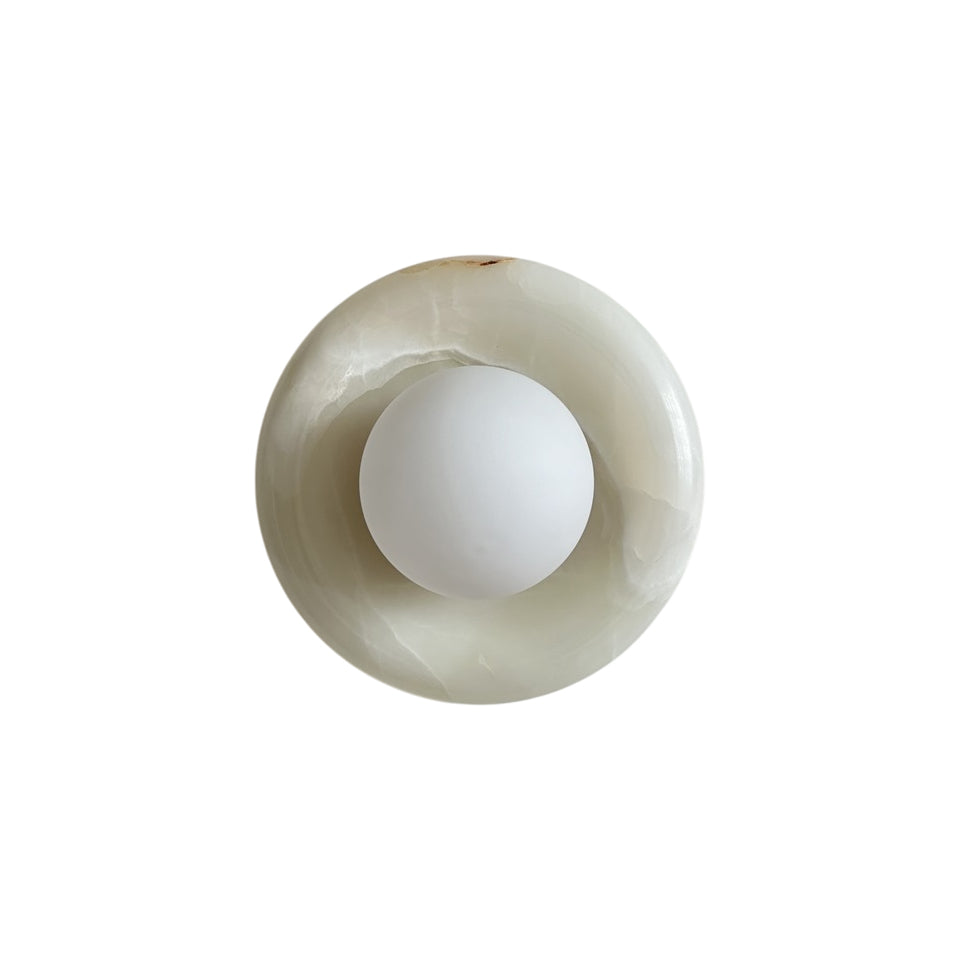 Aursilos Applique Murale Verre Jade Blanc Art Nordique Premium - Neutralighting