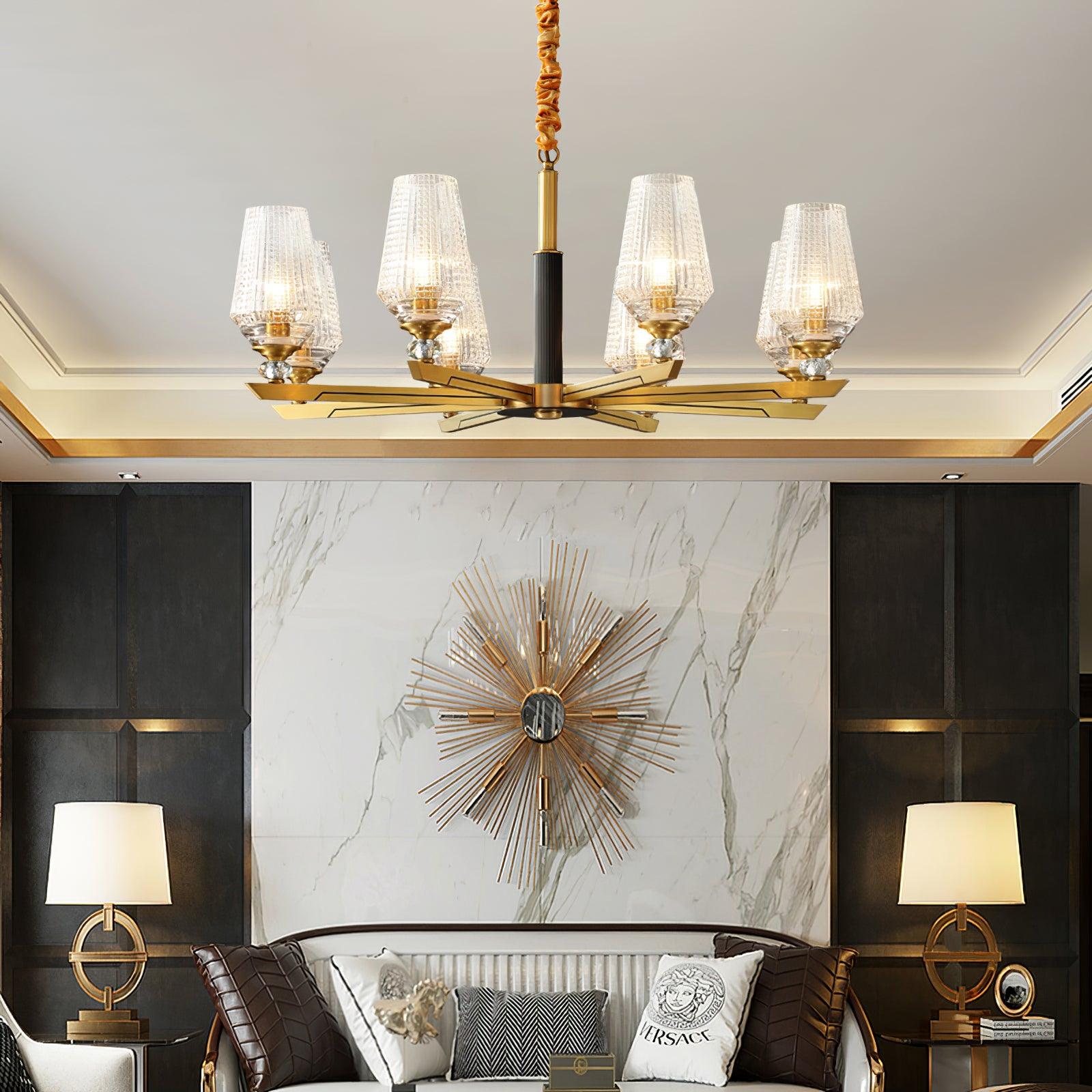 Astra Lustre Hexa en Laiton de Luxe - Neutralighting
