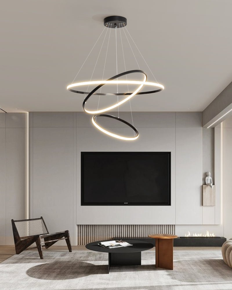 Arthaila Chandelier Anneaux Modernes Minimalistes en Laiton - Neutralighting