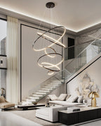 Arthaila Chandelier Anneaux Modernes Minimalistes en Laiton - Neutralighting