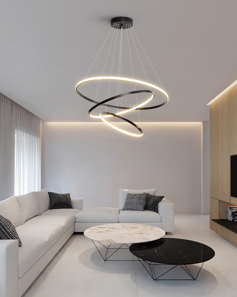 Arthaila Chandelier Anneaux Modernes Minimalistes en Laiton - Neutralighting