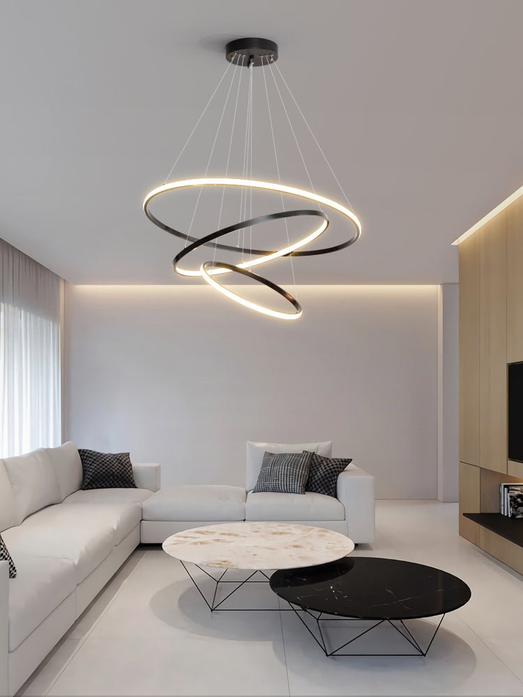 Arthaila Chandelier Anneaux Modernes Minimalistes en Laiton - Neutralighting