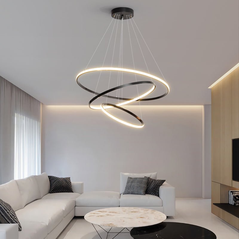 Arthaila Chandelier Anneaux Modernes Minimalistes en Laiton - Neutralighting