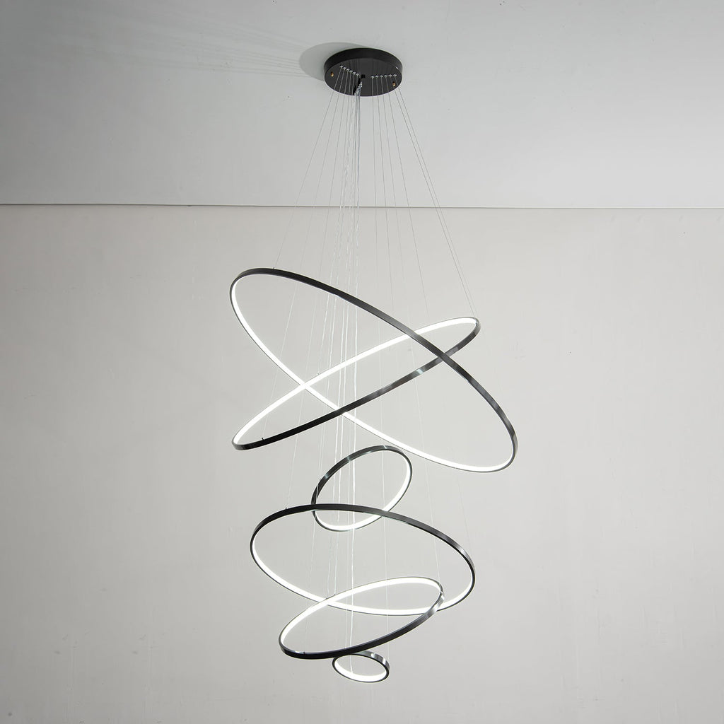 Arthaila Chandelier Anneaux Modernes Minimalistes en Laiton - Neutralighting