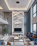 Arthaila Chandelier Anneaux Modernes Minimalistes en Laiton - Neutralighting